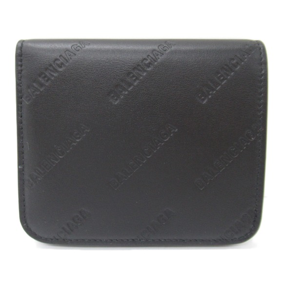 Balenciaga Bifold Leather Wallet Black - Picture 1 of 7
